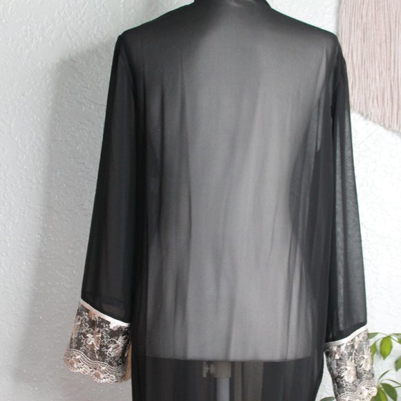 Sheer Lace Robe Duster - Picture 6 of 8
